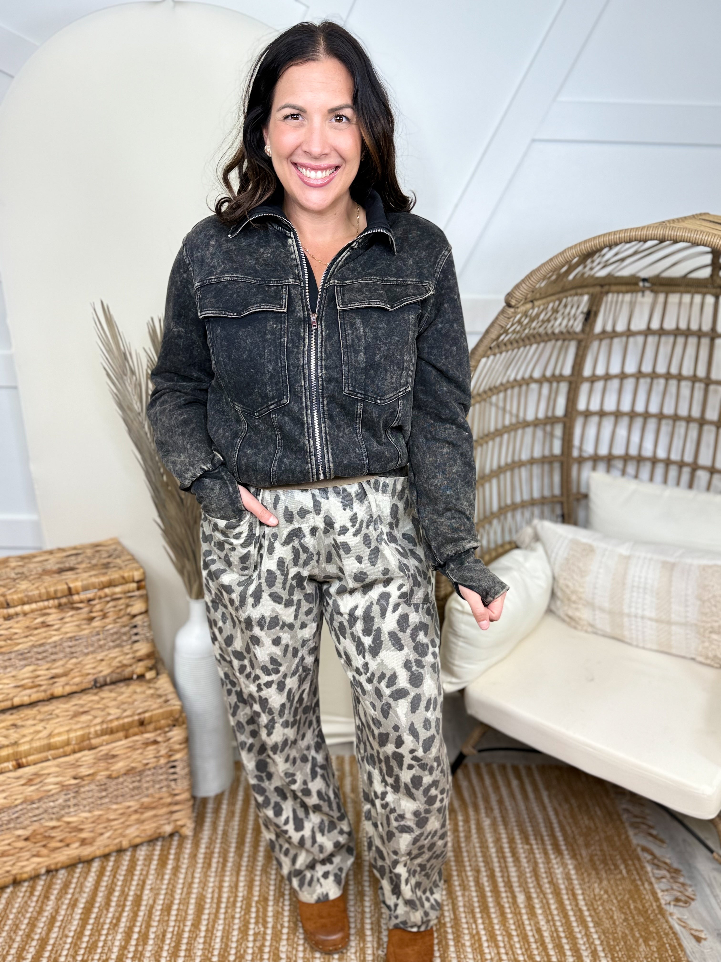 Ladies Night Pants-150 PANTS-SEW IN LOVE-Heathered Boho Boutique, Women's Fashion and Accessories in Palmetto, FL