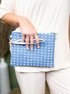 Patterned Crossbody with Wristlet-320 Bags-Clovered Accessories-Heathered Boho Boutique, Women's Fashion and Accessories in Palmetto, FL