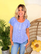 Citrus Breeze Blouse-110 SHORT SLEEVE TOP-SEW IN LOVE-Heathered Boho Boutique, Women's Fashion and Accessories in Palmetto, FL