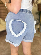 Cupid's Shorts-160 shorts-Davi & Dani-Heathered Boho Boutique, Women's Fashion and Accessories in Palmetto, FL