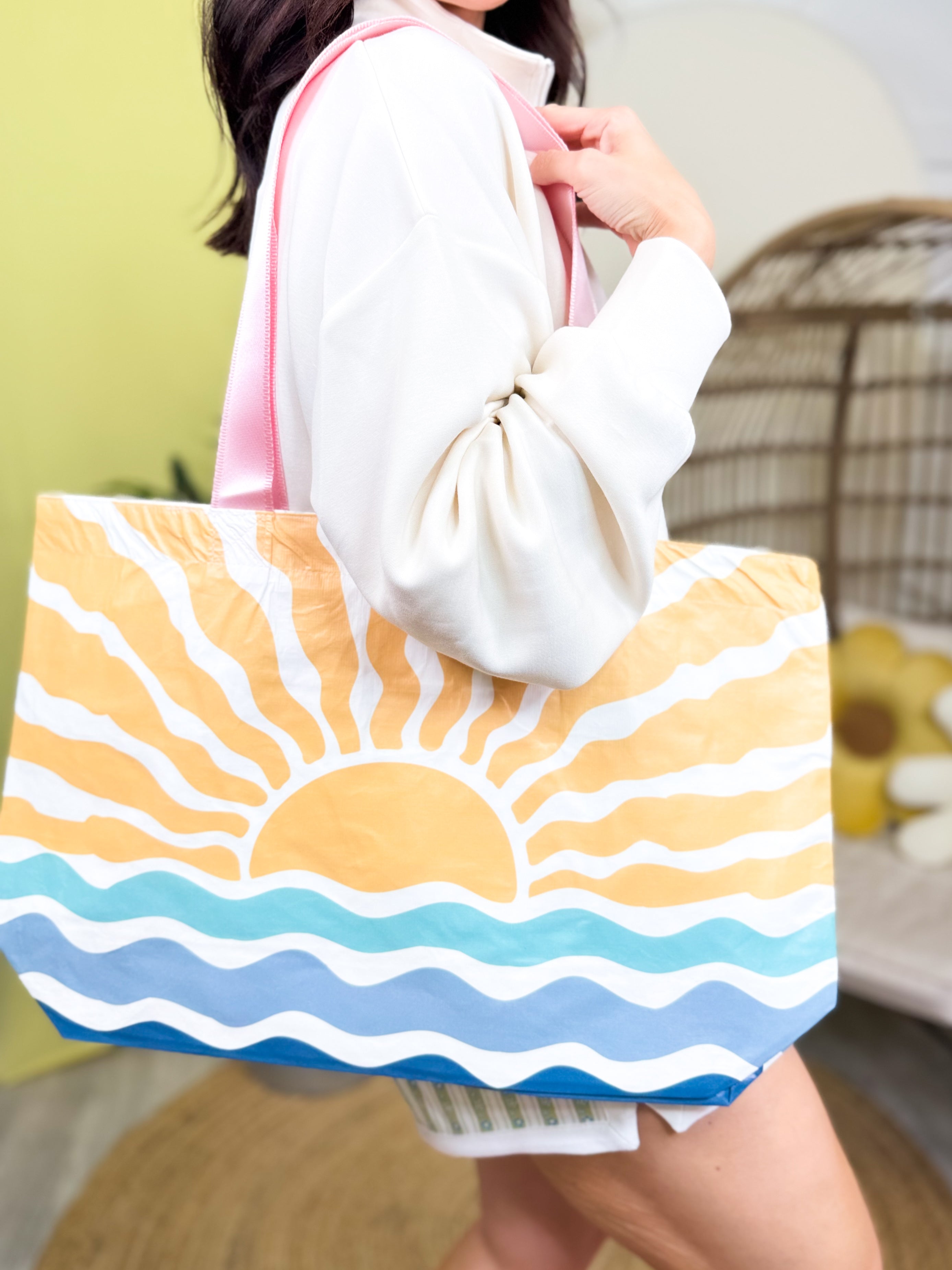 Splash Tote By Simply Southern-320 Bags-Simply Southern-Heathered Boho Boutique, Women's Fashion and Accessories in Palmetto, FL