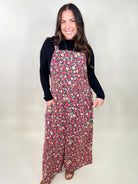 Bohemian Floral Overalls Jumpsuit-230 Dresses/Jumpsuits/Rompers-HAPTICS-Heathered Boho Boutique, Women's Fashion and Accessories in Palmetto, FL