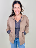 Way Home Zip Up Jacket-200 Jackets/Shackets-Heimish-Heathered Boho Boutique, Women's Fashion and Accessories in Palmetto, FL