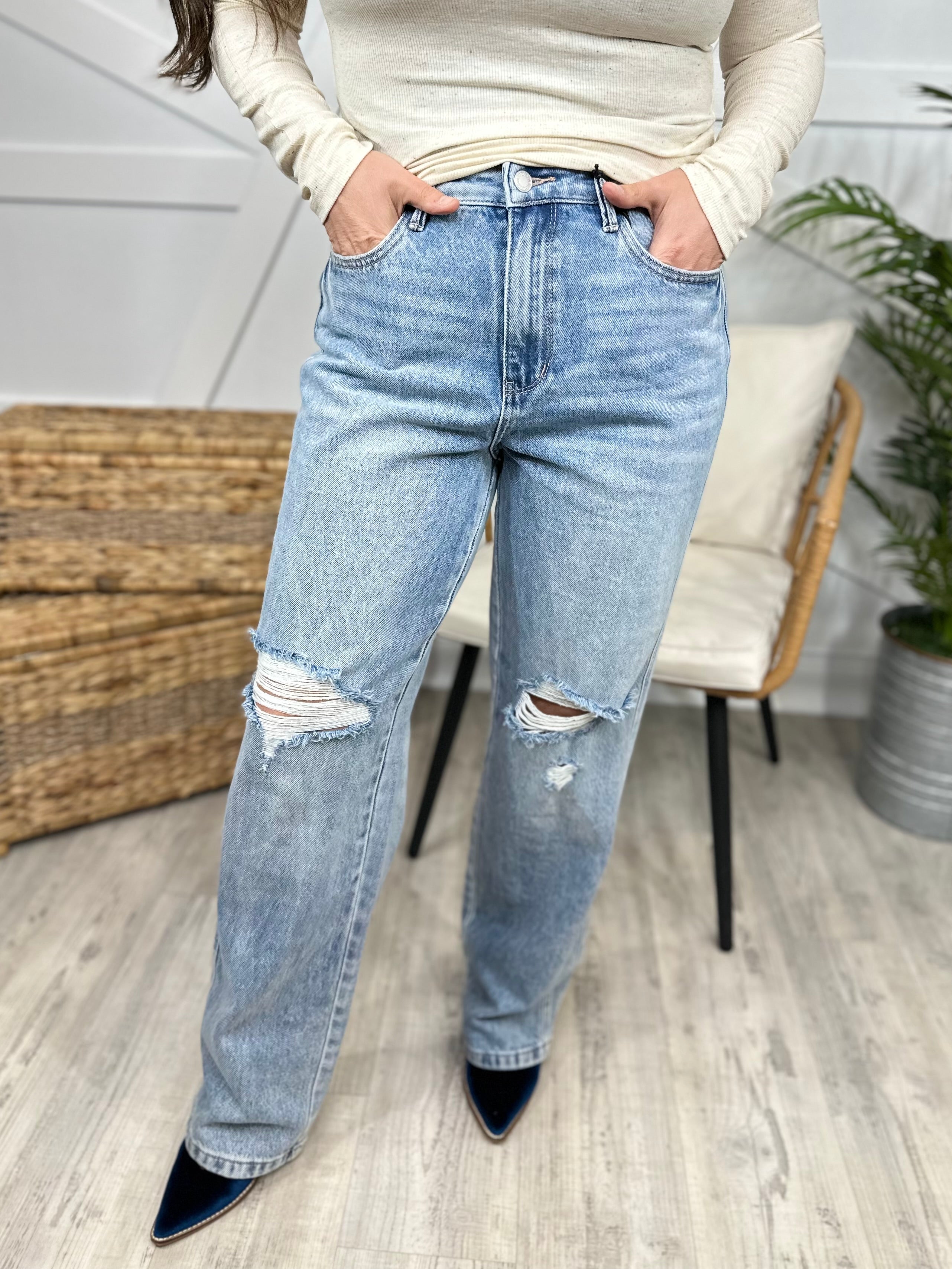 Friends Forever Rigid Magic Straight Leg by Judy Blue-190 Jeans-Judy Blue-Heathered Boho Boutique, Women's Fashion and Accessories in Palmetto, FL