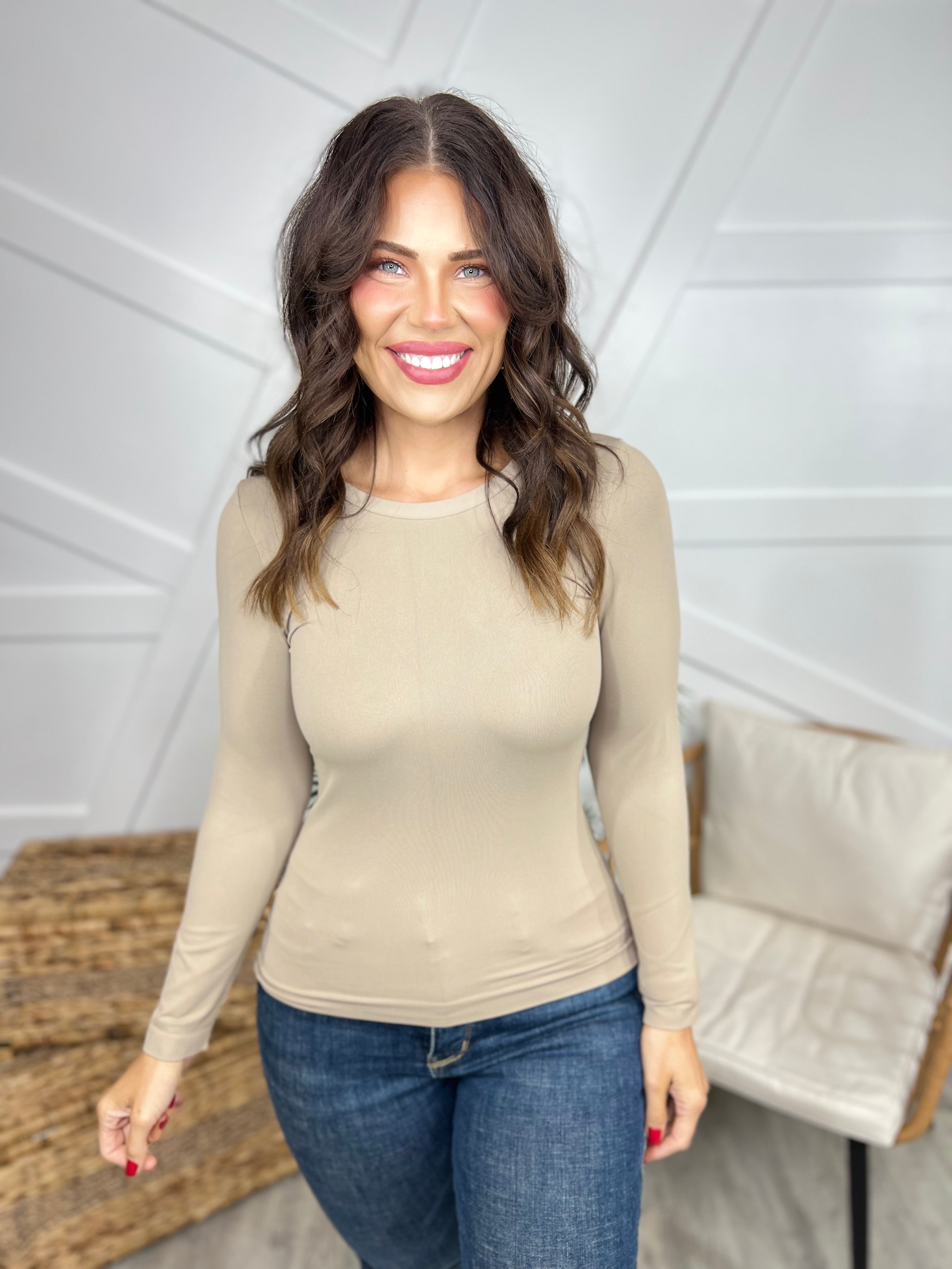 Restock: Take Your Time Seamless Top-120 Long Sleeve Tops-YELETE-Heathered Boho Boutique, Women's Fashion and Accessories in Palmetto, FL