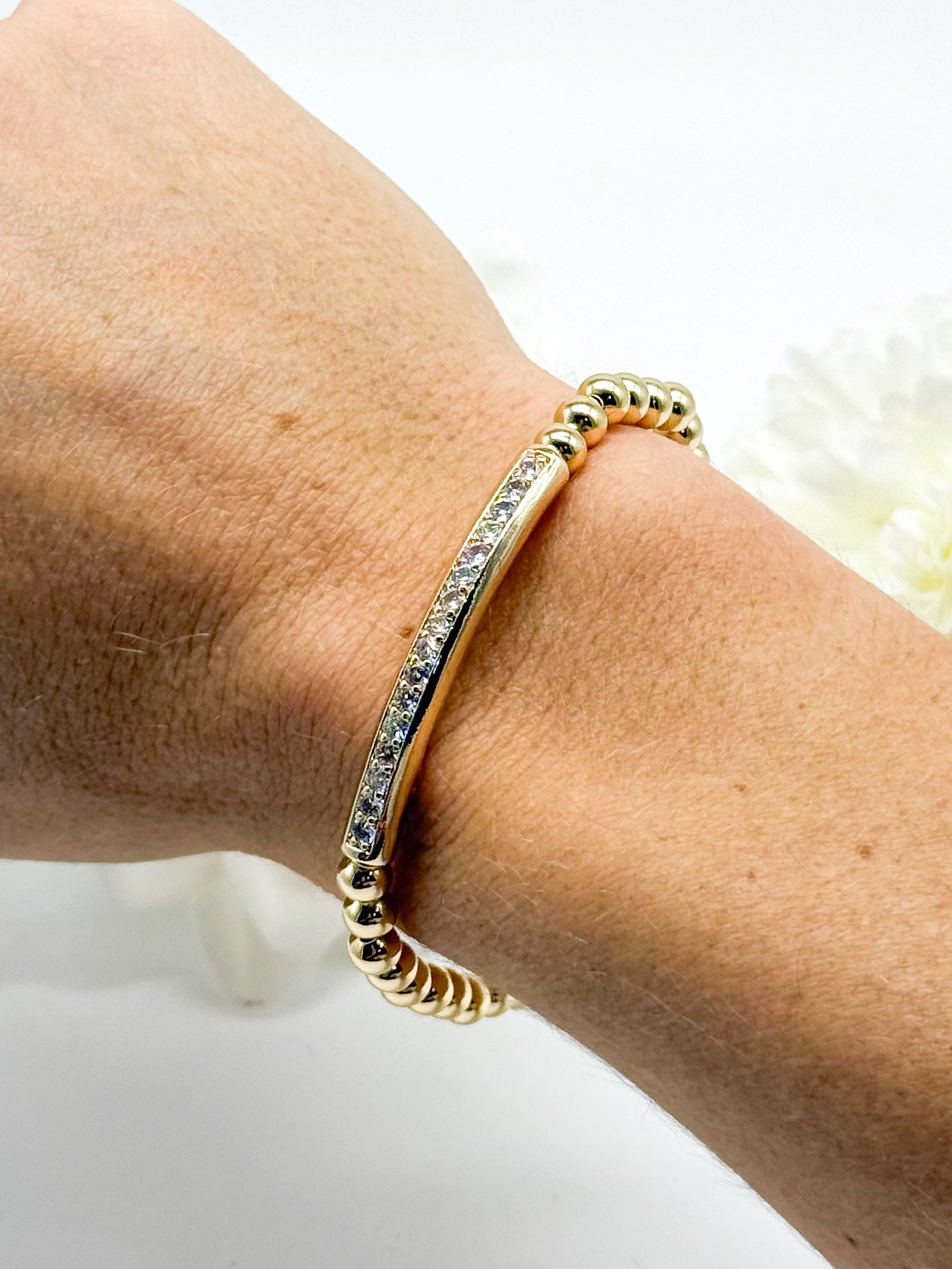 Setting The Bar Stretch Bracelet-310 Jewelry-Joseph Anthony NY, Inc-Heathered Boho Boutique, Women's Fashion and Accessories in Palmetto, FL