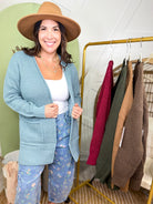 Sophisticate Cardigan-220 Cardigans/ Kimonos-ZENANA-Heathered Boho Boutique, Women's Fashion and Accessories in Palmetto, FL