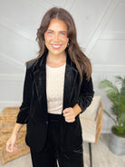 Sinatra Blazer-200 Jackets/Shackets-Oddi-Heathered Boho Boutique, Women's Fashion and Accessories in Palmetto, FL