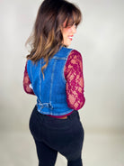 Austin Denim Vest - Dark Wash-200 Jackets/Shackets-Blakeley-Heathered Boho Boutique, Women's Fashion and Accessories in Palmetto, FL