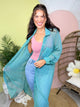 Sea Glass Duster Cardigan-220 CARDIGANS KIMONOS-SEW IN LOVE-Heathered Boho Boutique, Women's Fashion and Accessories in Palmetto, FL