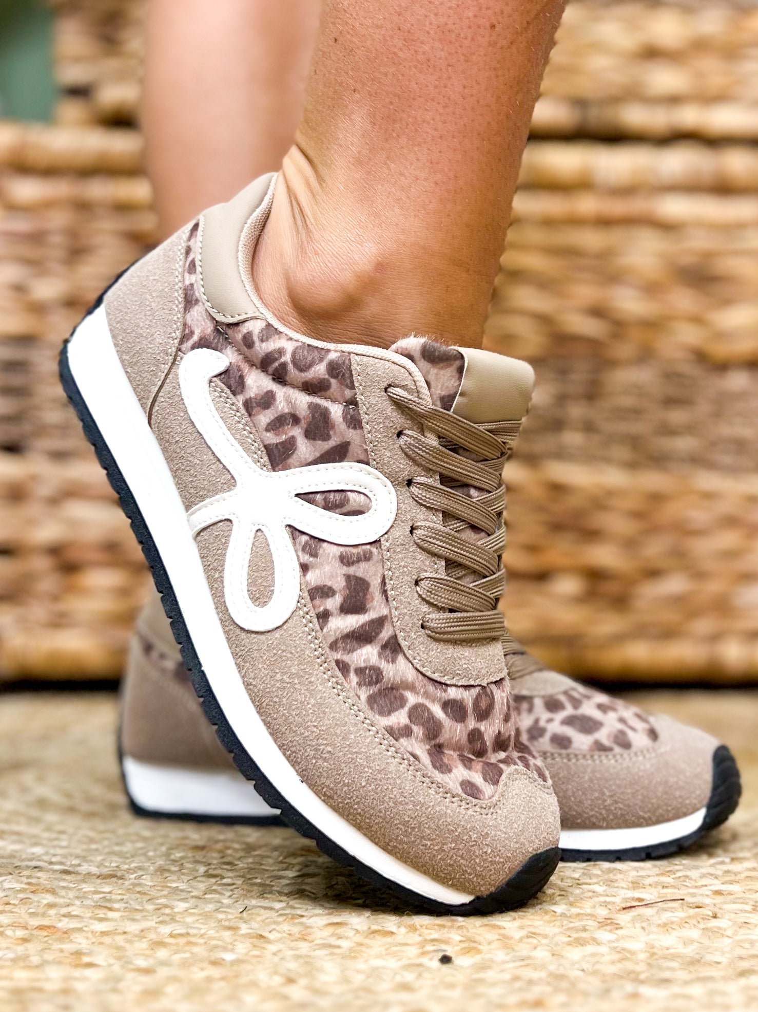 Enchanted Sneakers - Leopard-350 SHOES-BERNESS-Heathered Boho Boutique, Women's Fashion and Accessories in Palmetto, FL
