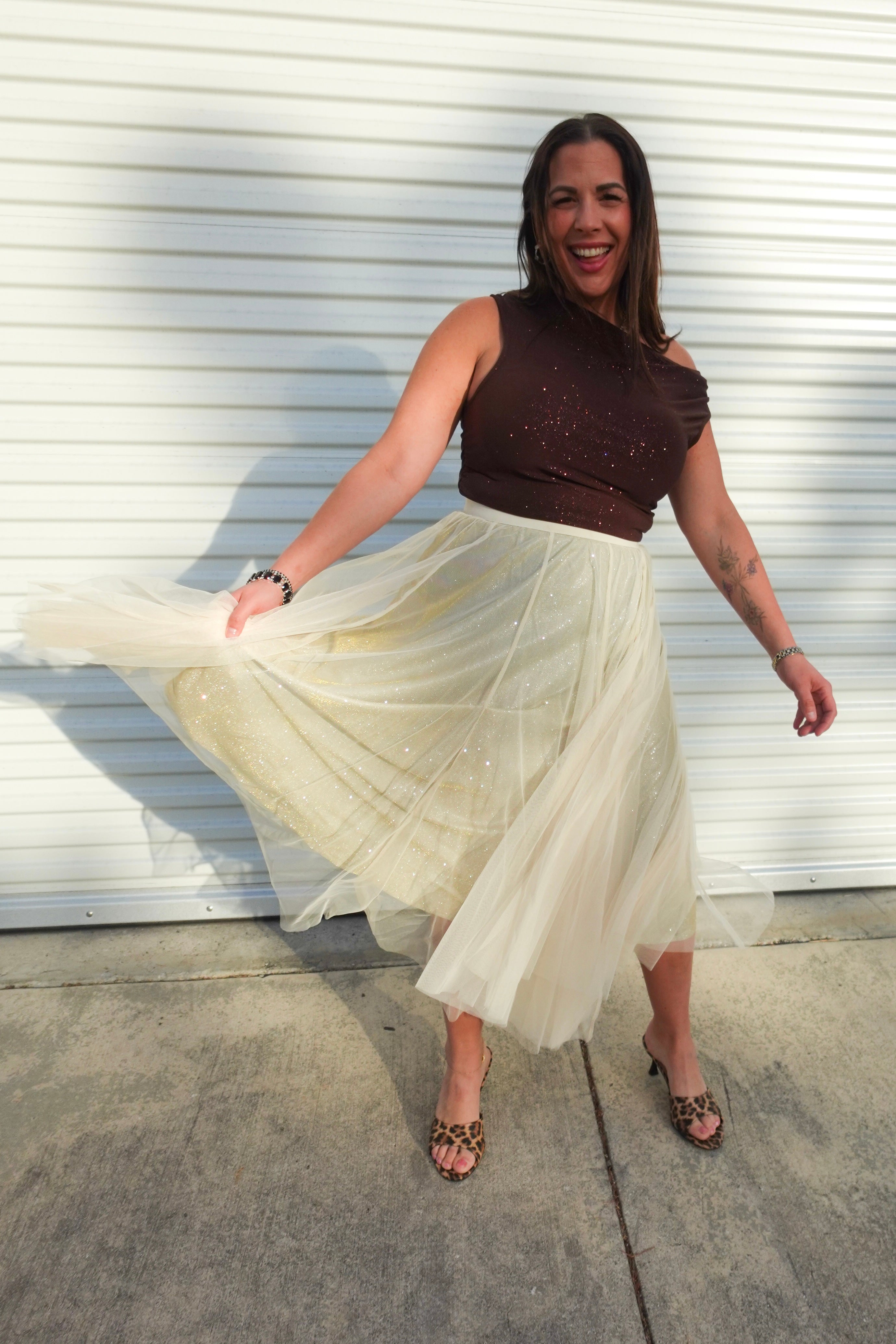 Shine Again Skirt-170 Skort/ Skirt-Heathered Boho-Heathered Boho Boutique, Women's Fashion and Accessories in Palmetto, FL