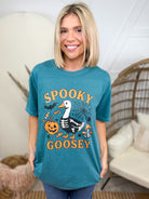 Spooky Goosey Graphic Tee-130 Graphic Tees-Heathered Boho-Heathered Boho Boutique, Women's Fashion and Accessories in Palmetto, FL