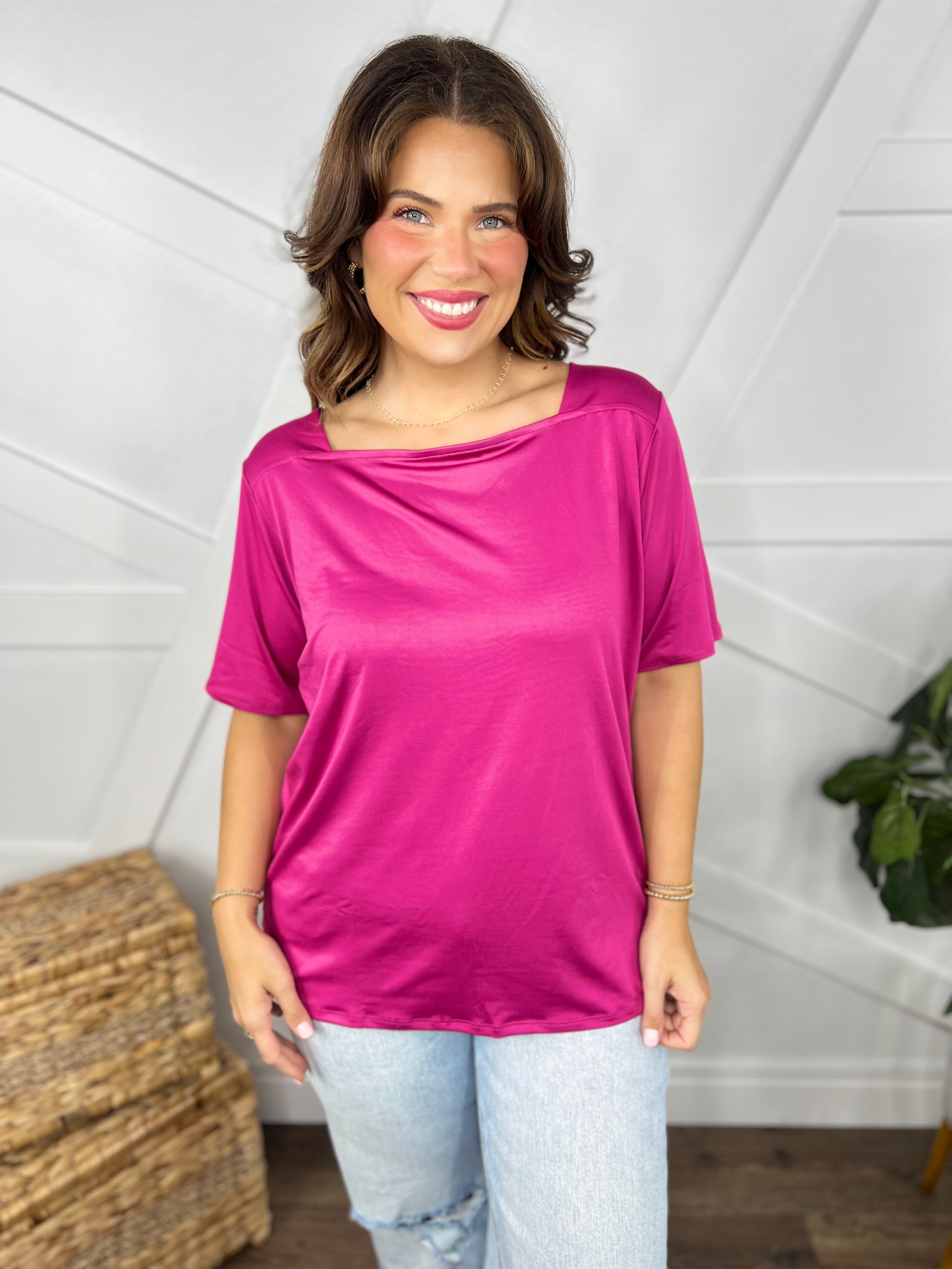 Cutting Loose Top-110 Short Sleeve Top-Sew In Love-Heathered Boho Boutique, Women's Fashion and Accessories in Palmetto, FL