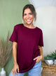 Better Than Your Boyfriend's Tee-110 SHORT SLEEVE TOP-ZENANA-Heathered Boho Boutique, Women's Fashion and Accessories in Palmetto, FL