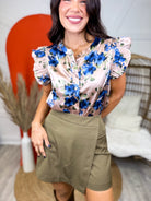 La La Lovely Top-110 SHORT SLEEVE TOP-Sew In Love-Heathered Boho Boutique, Women's Fashion and Accessories in Palmetto, FL