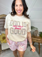 God is Good All the Time Graphic Tee-130 Graphic Tees-Heathered Boho-Heathered Boho Boutique, Women's Fashion and Accessories in Palmetto, FL