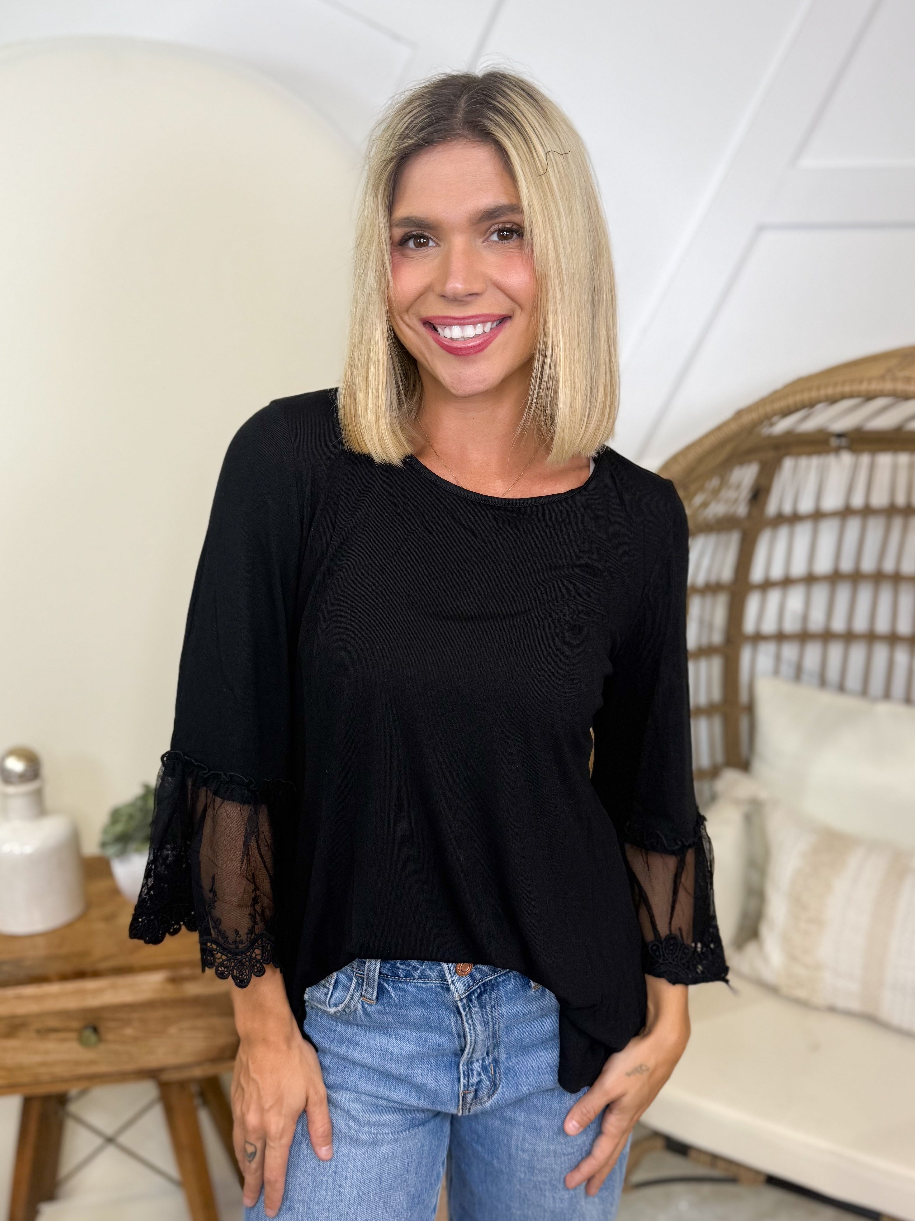 Beauty Boho Top-120 Long Sleeve Tops-Origami Apparel-Heathered Boho Boutique, Women's Fashion and Accessories in Palmetto, FL