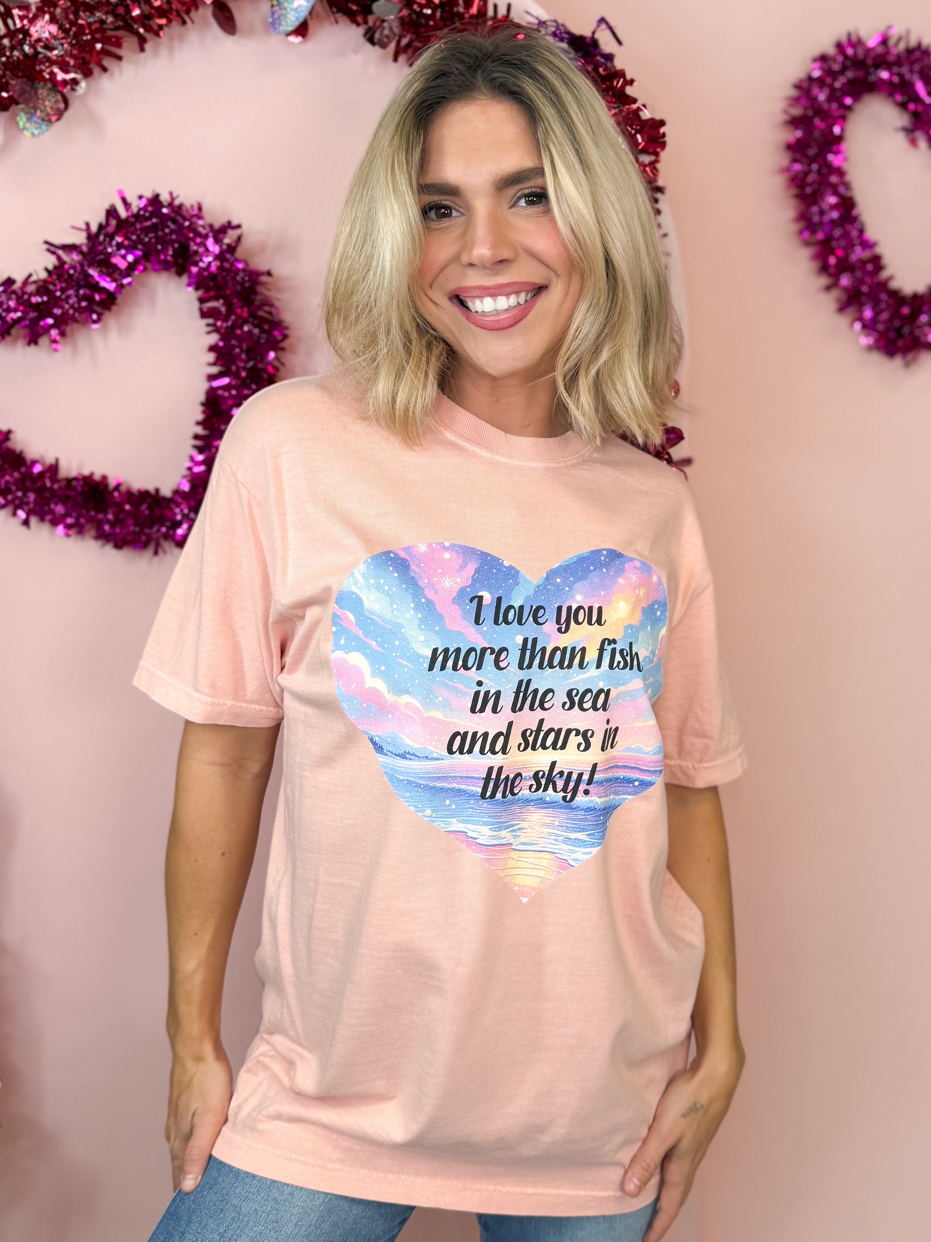 I Love You More Graphic Tee-130 Graphic Tees-Heathered Boho-Heathered Boho Boutique, Women's Fashion and Accessories in Palmetto, FL