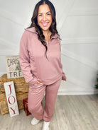 Day Trip Joggers - Mauve-150 PANTS-DEAR SCARLETT-Heathered Boho Boutique, Women's Fashion and Accessories in Palmetto, FL