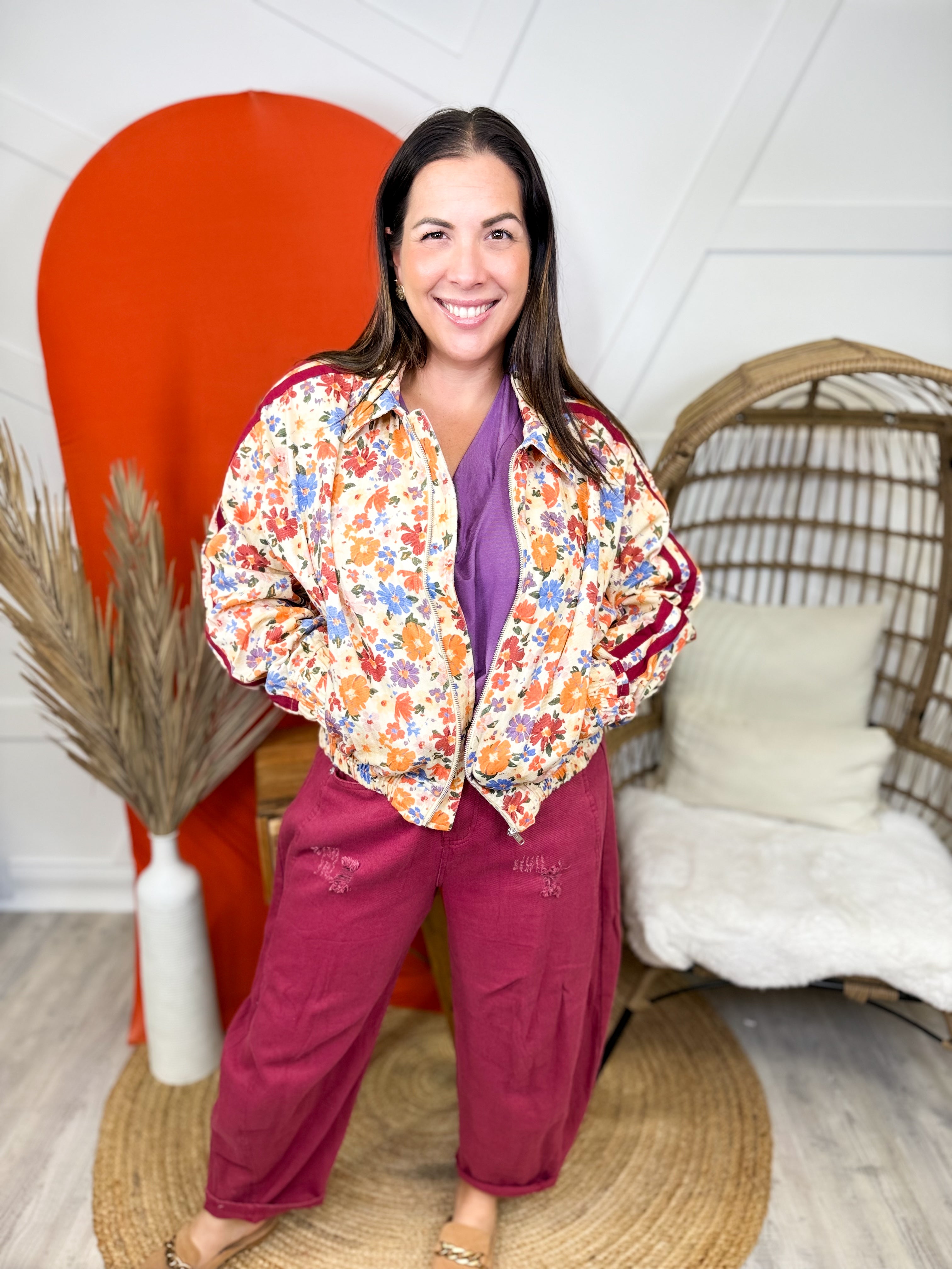 Garden Breeze Jacket-200 JACKETS/SHACKETS-SEW IN LOVE-Heathered Boho Boutique, Women's Fashion and Accessories in Palmetto, FL