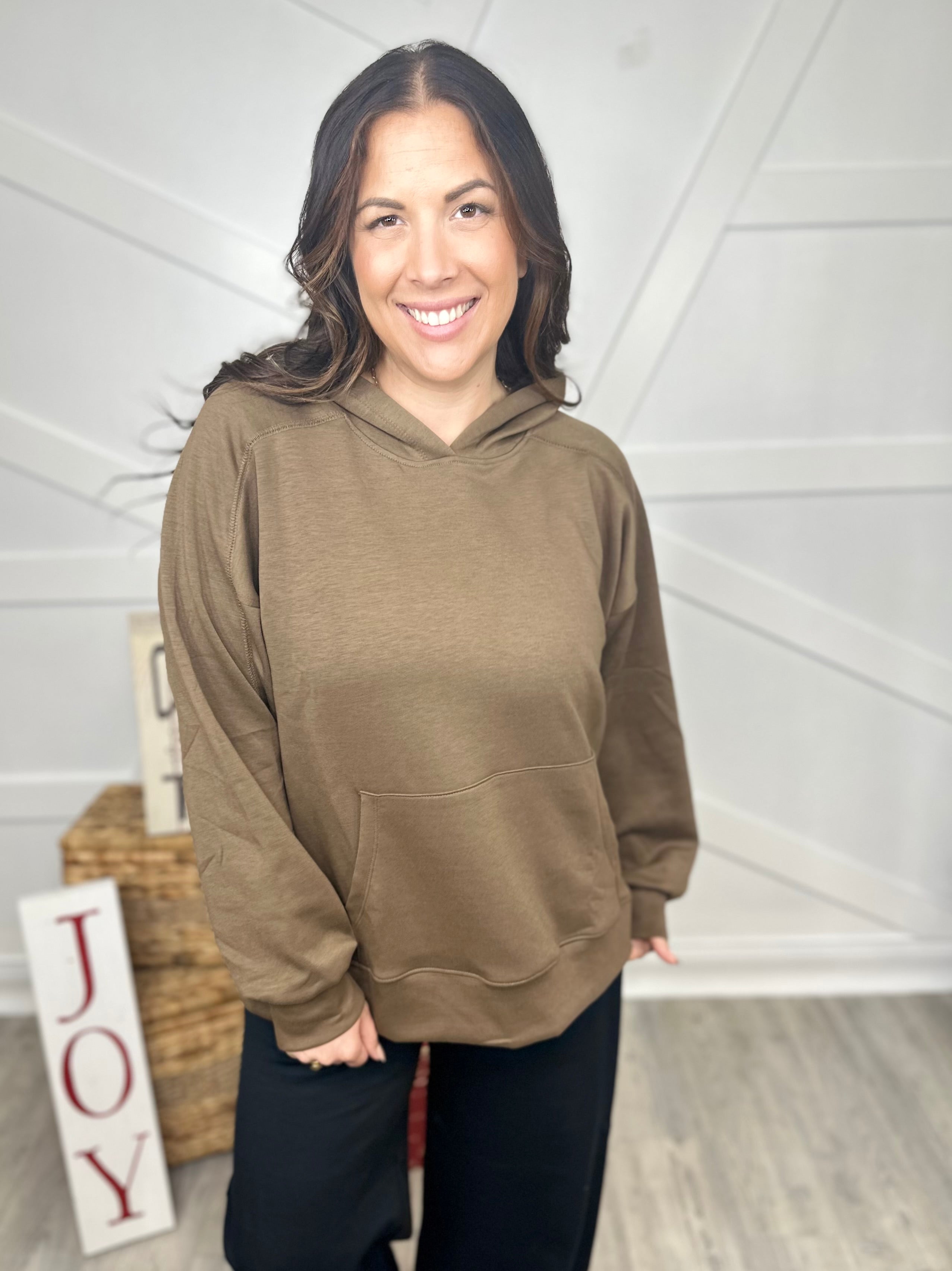 Seaside Sweatshirt - Mocha-210 Hoodies-DEAR SCARLETT-Heathered Boho Boutique, Women's Fashion and Accessories in Palmetto, FL