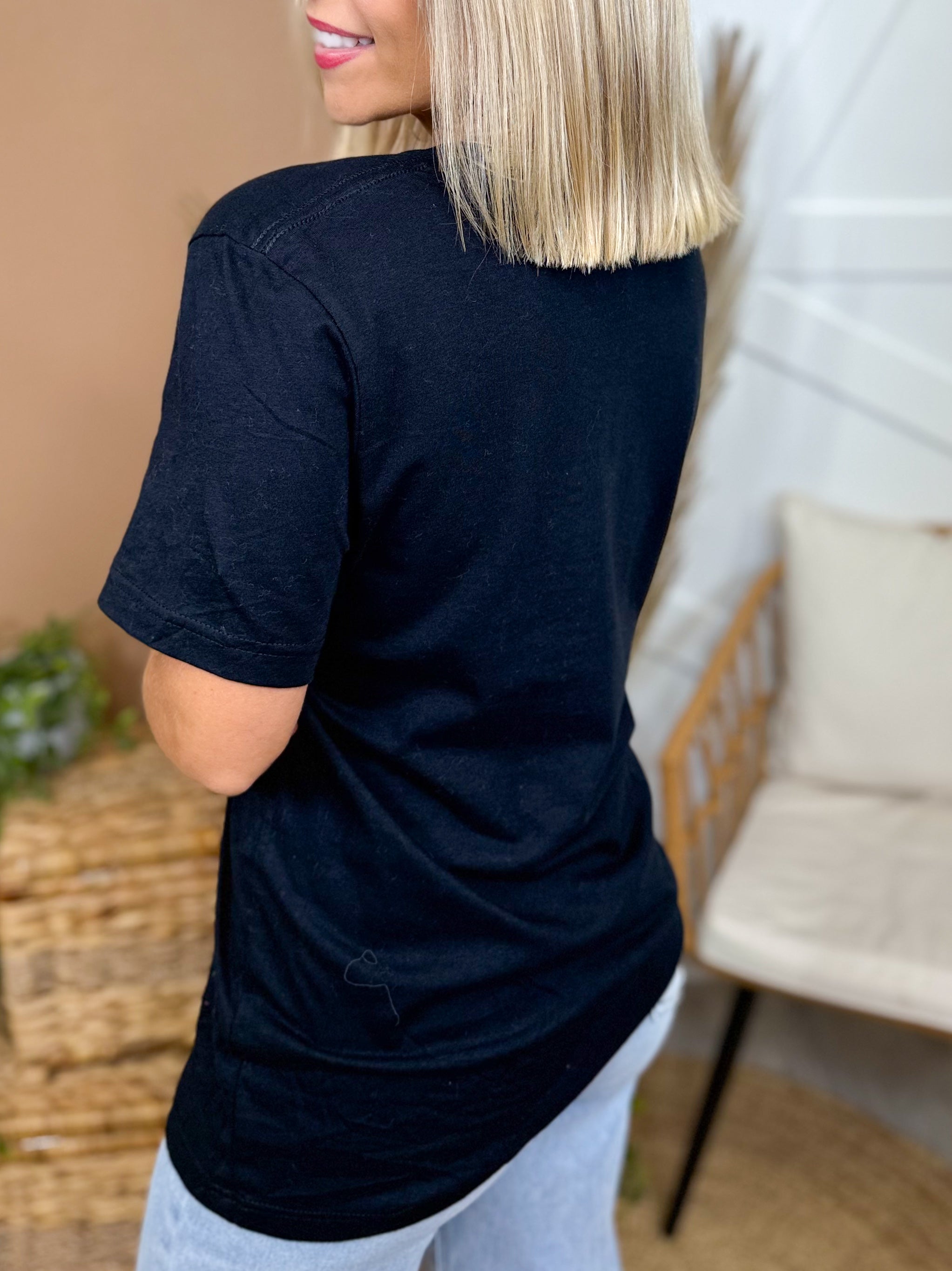 Mama With Bling Graphic Tee-130 Graphic Tees-Lucky & Blessed Life-Heathered Boho Boutique, Women's Fashion and Accessories in Palmetto, FL