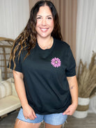 Positive Energy Floral Graphic Tee-130 Graphic Tees-Heathered Boho-Heathered Boho Boutique, Women's Fashion and Accessories in Palmetto, FL