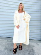Long Night Dress Set-240 ACTIVEWEAR/SETS-Davi & Dani-Heathered Boho Boutique, Women's Fashion and Accessories in Palmetto, FL