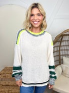 Aim to Inspire Sweater-125 Sweater-EASEL-Heathered Boho Boutique, Women's Fashion and Accessories in Palmetto, FL