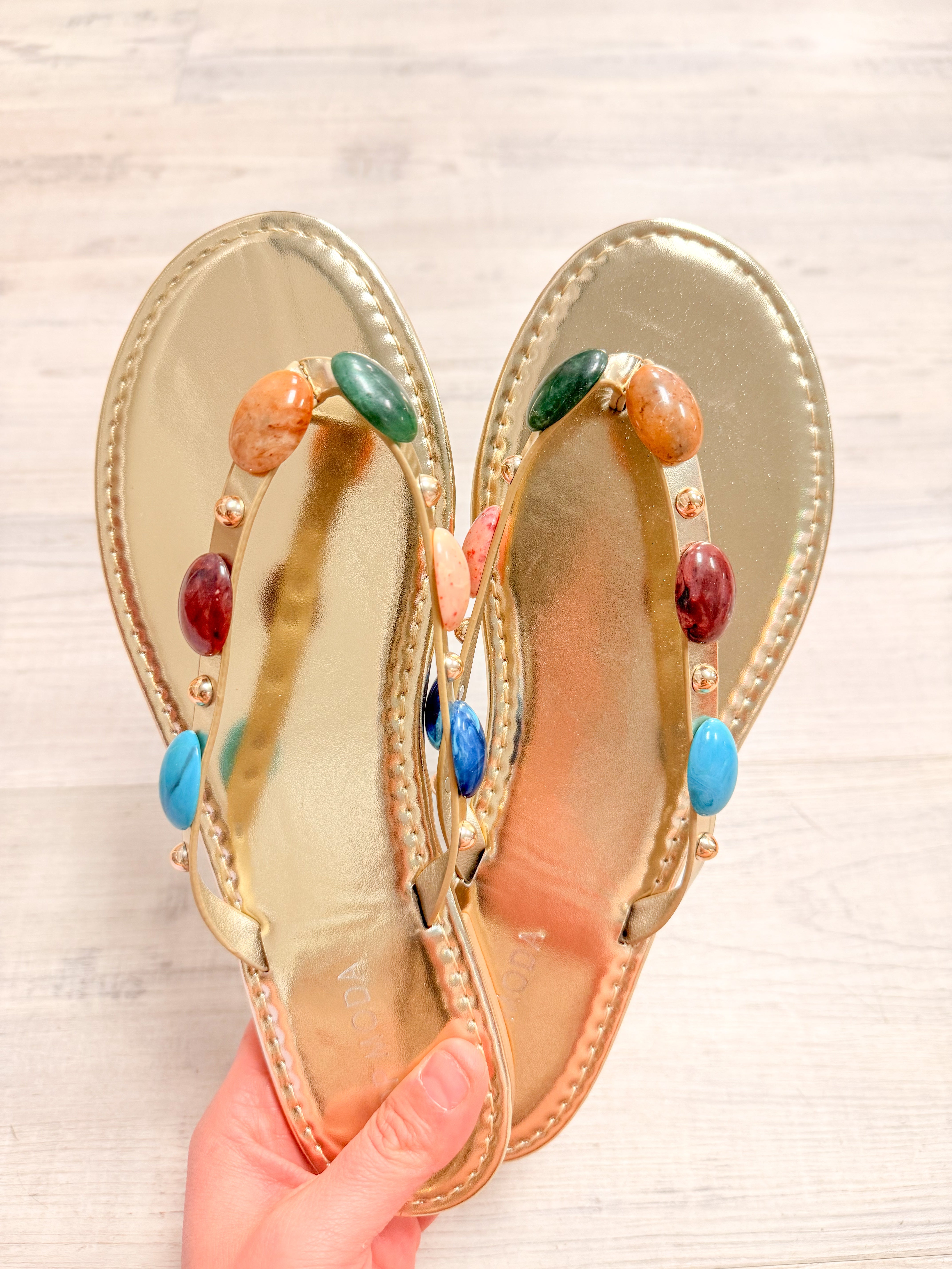 Aria Sandals - Gold-350 SHOES-Top Guy-Heathered Boho Boutique, Women's Fashion and Accessories in Palmetto, FL