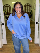 Stay Awhile Pullover-120 LONG SLEEVE TOPS-UMGEE-Heathered Boho Boutique, Women's Fashion and Accessories in Palmetto, FL