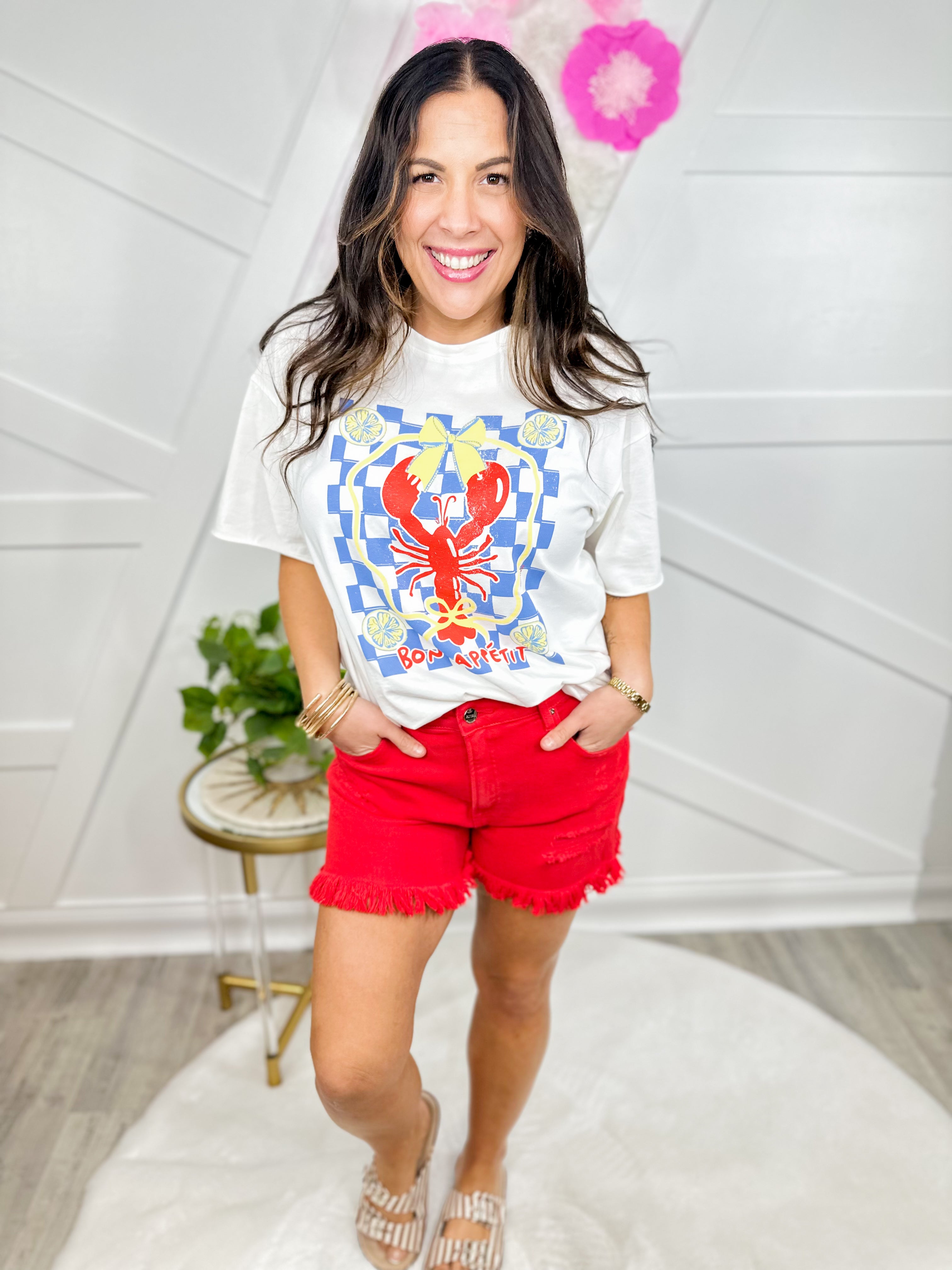 Bon Appetit Graphic Tee-130 Graphic Tees-Southern Grace-Heathered Boho Boutique, Women's Fashion and Accessories in Palmetto, FL