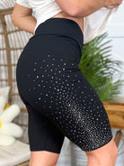 Crystal Cool Biker Shorts-160 SHORTS-Vocal-Heathered Boho Boutique, Women's Fashion and Accessories in Palmetto, FL