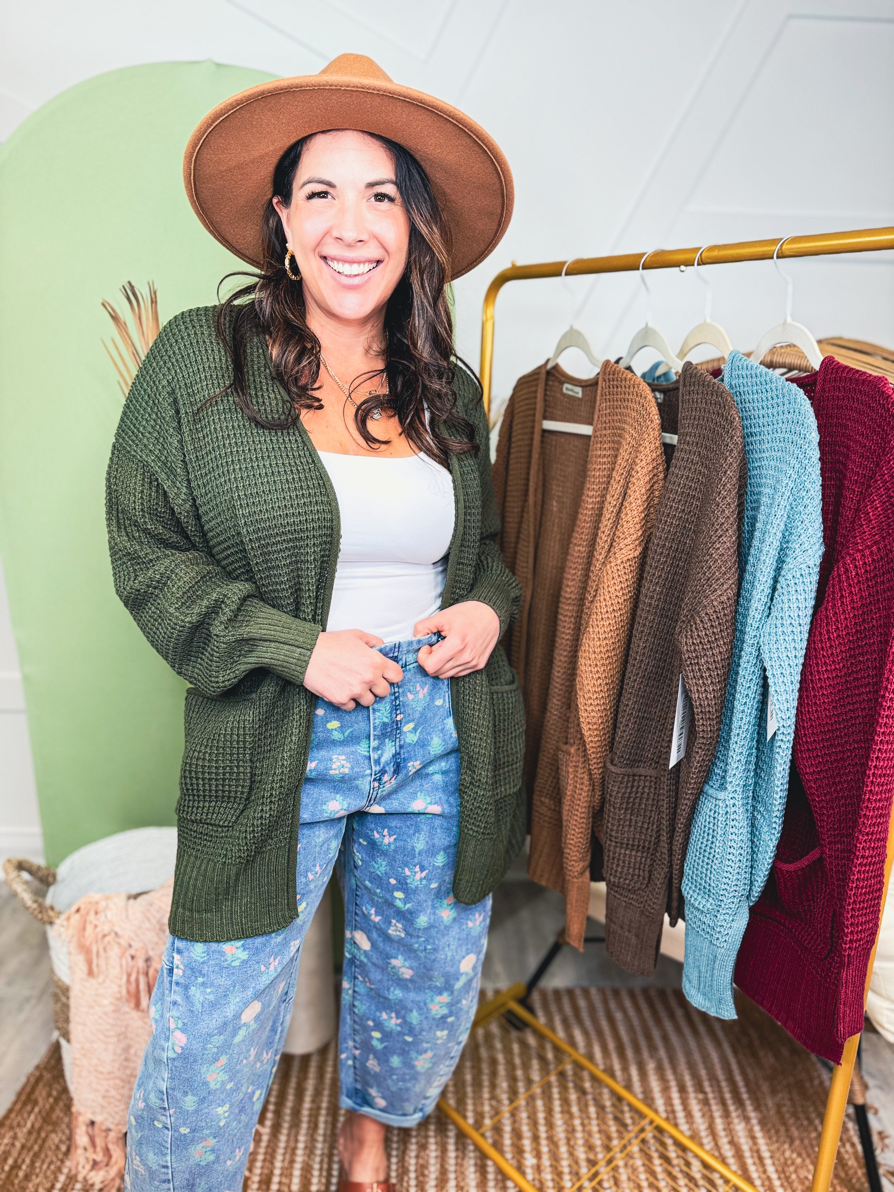 Sophisticate Cardigan-220 Cardigans/ Kimonos-ZENANA-Heathered Boho Boutique, Women's Fashion and Accessories in Palmetto, FL