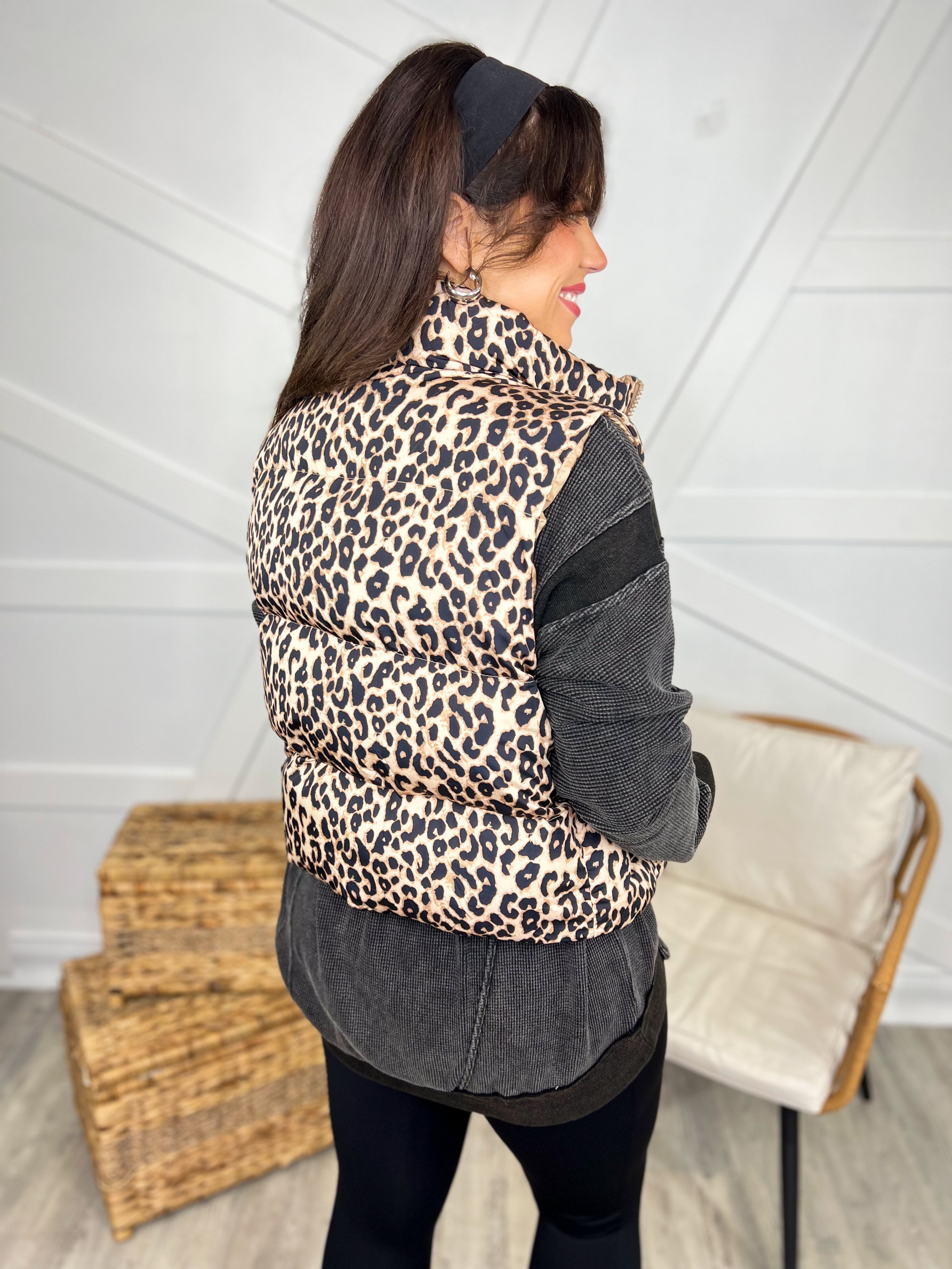 Wild One Vest-200 Jackets/Shackets-GeeGee-Heathered Boho Boutique, Women's Fashion and Accessories in Palmetto, FL