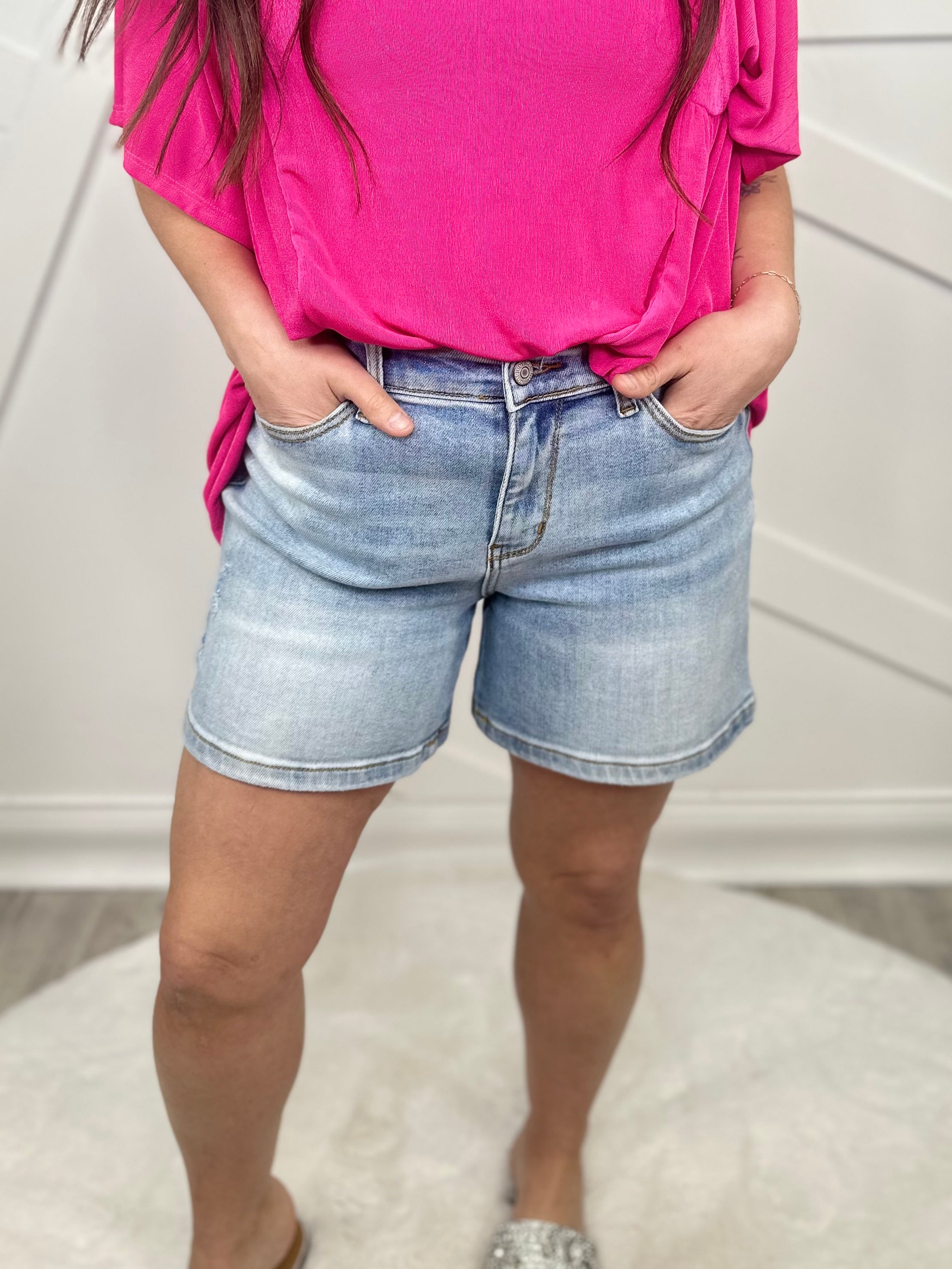 Explore More Dad Shorts by Judy Blue-160 shorts-Judy Blue-Heathered Boho Boutique, Women's Fashion and Accessories in Palmetto, FL