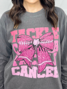 Tackle Cancer Graphic Long Sleeve-120 Long Sleeve Tops-Heathered Boho-Heathered Boho Boutique, Women's Fashion and Accessories in Palmetto, FL