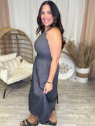 Utility Dress-230 Dresses/Jumpsuits/Rompers-Heyson-Heathered Boho Boutique, Women's Fashion and Accessories in Palmetto, FL