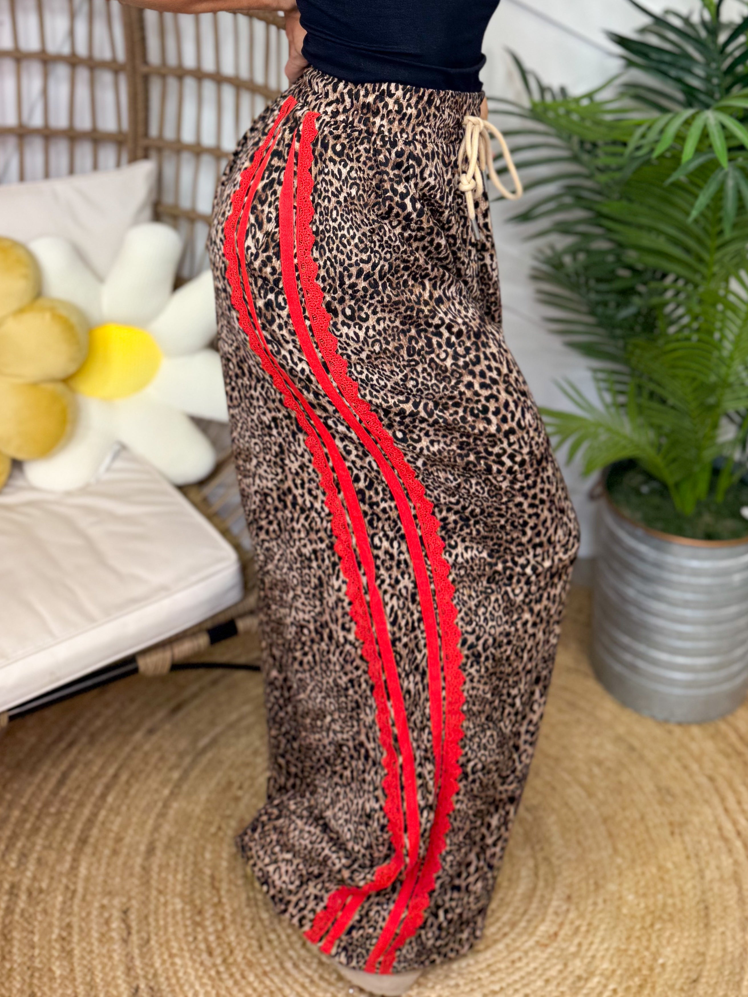 Restock: Hot Mama Leopard Pants-150 PANTS-Davi & Dani-Heathered Boho Boutique, Women's Fashion and Accessories in Palmetto, FL