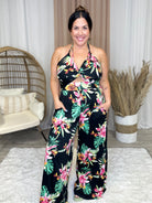 Tropical Fantasy Romper-230 Dresses/Jumpsuits/Rompers-Eldridge-Heathered Boho Boutique, Women's Fashion and Accessories in Palmetto, FL