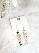 Pastel Nutcracker Earrings-310 Jewelry-Southern Grace-Heathered Boho Boutique, Women's Fashion and Accessories in Palmetto, FL