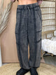Washed & Unbothered Cargo Joggers-150 PANTS-VERY J-Heathered Boho Boutique, Women's Fashion and Accessories in Palmetto, FL