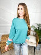 Dakota Long Sleeve Top-120 Long Sleeve Tops-Lovely Melody-Heathered Boho Boutique, Women's Fashion and Accessories in Palmetto, FL