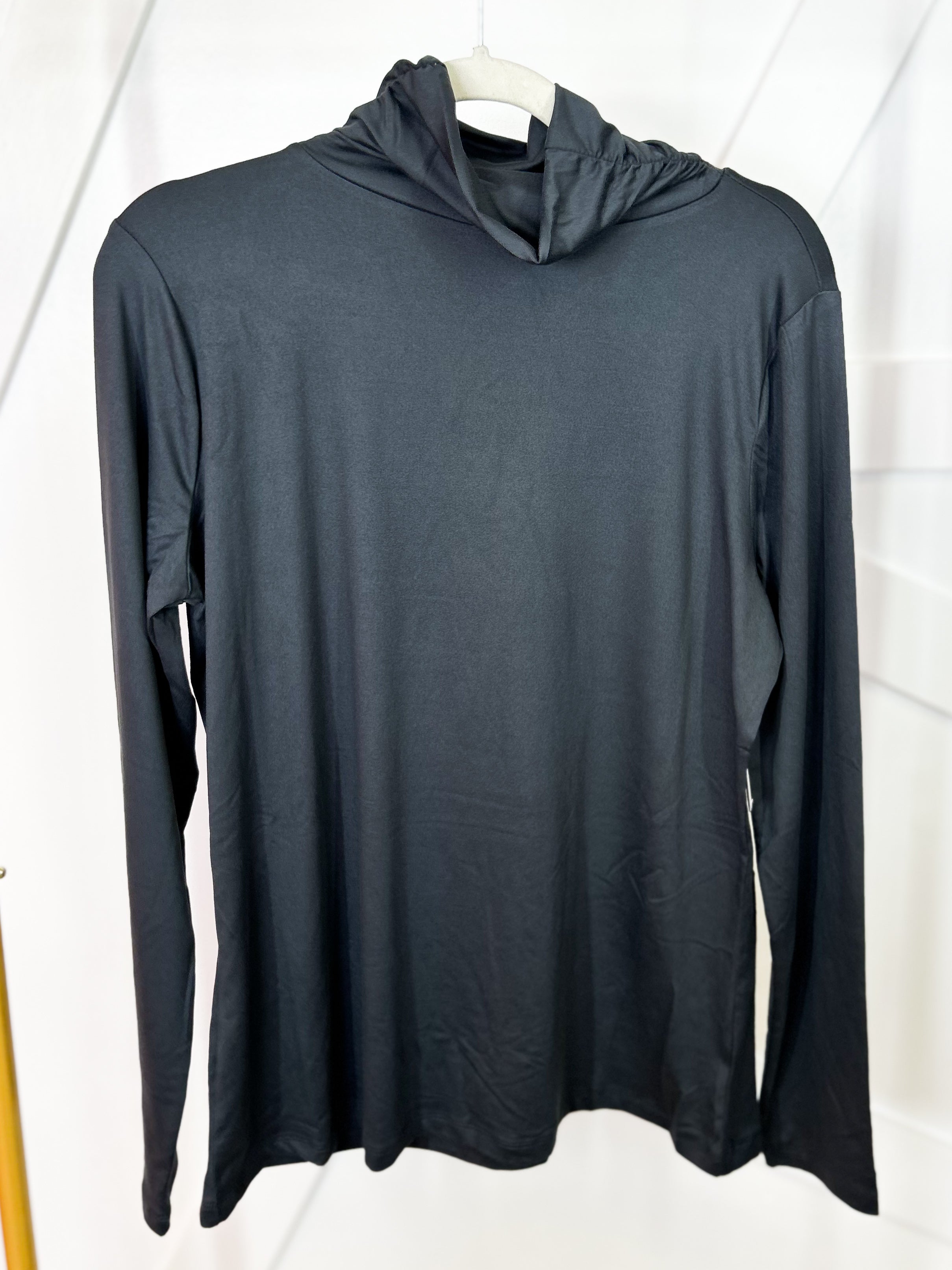 The Everyday Luxe Turtleneck Tunic Top-120 LONG SLEEVE TOPS-ZENANA-Heathered Boho Boutique, Women's Fashion and Accessories in Palmetto, FL