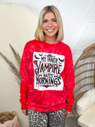 Inner Vampire Graphic Long Sleeve-130 Graphic Tees-Heathered Boho-Heathered Boho Boutique, Women's Fashion and Accessories in Palmetto, FL