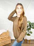 Malibu Pullover - Mocha-120 Long Sleeve Tops-DEAR SCARLETT-Heathered Boho Boutique, Women's Fashion and Accessories in Palmetto, FL