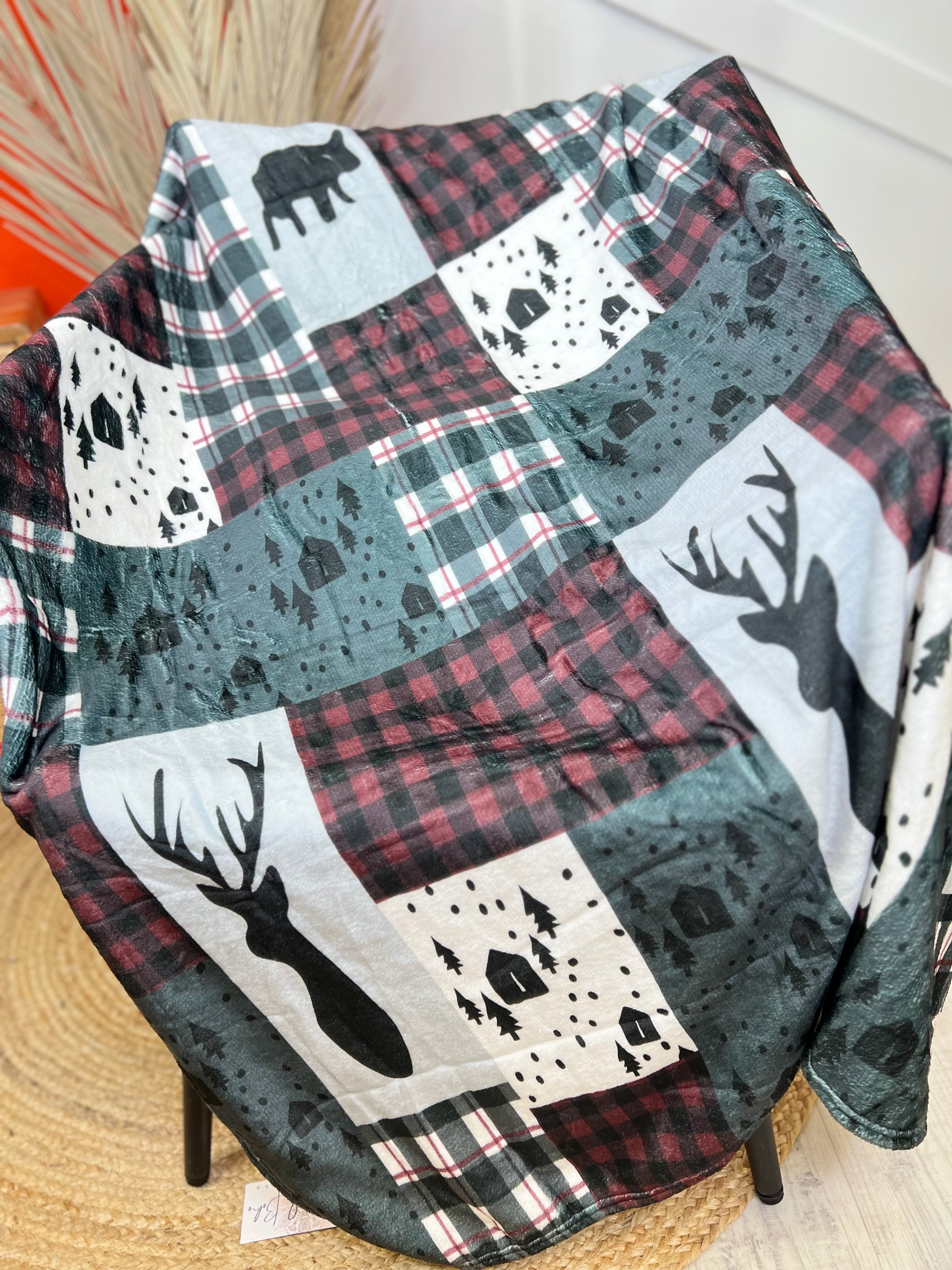 Winter Cabin Blanket-340 Other Accessories-Alibaba-Heathered Boho Boutique, Women's Fashion and Accessories in Palmetto, FL