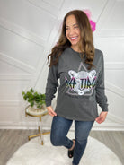 Def Tired Graphic Long Sleeve - Pepper-130 Graphic Tees-Heathered Boho-Heathered Boho Boutique, Women's Fashion and Accessories in Palmetto, FL