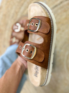 Feelin Saucy Sandals - Rust-350 SHOES-Corkys-Heathered Boho Boutique, Women's Fashion and Accessories in Palmetto, FL